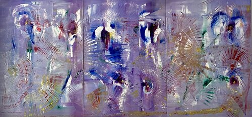Birds (Triptych) by Marie-Amélie Chéreau, Painting for Sale on Select
