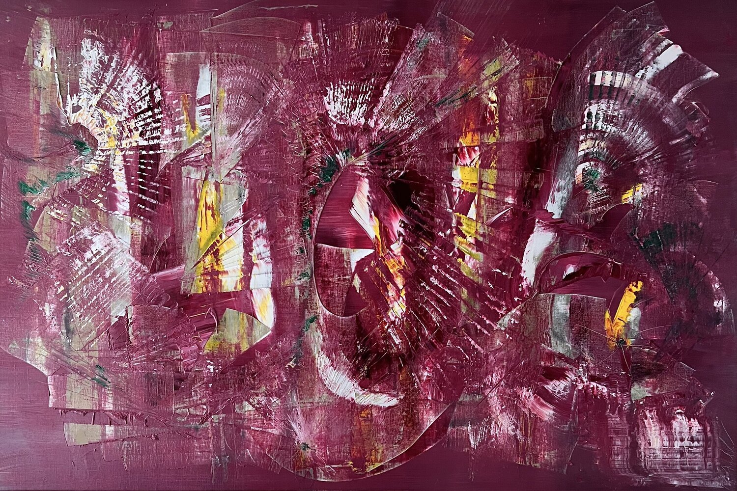 Hidden Faces III Marie-Amélie Chéreau Original painting for sale