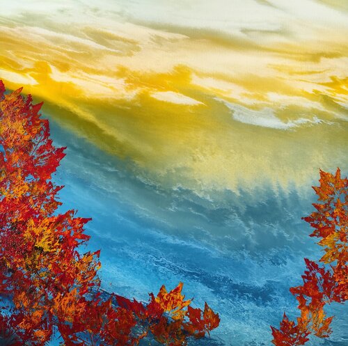 Melody of Autumn by the Sea by Felix Günther, Painting for Sale on Select