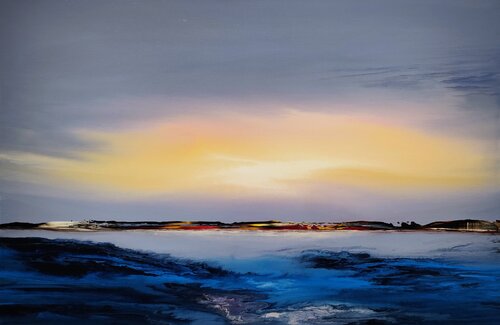 In the glow of the evening by Felix Günther, Painting for Sale on Select