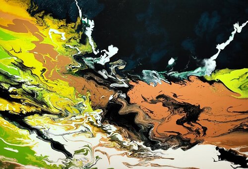 Nature in various forms by Felix Günther, Painting for Sale on Select