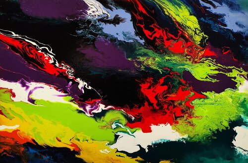Feeling in motion - inspiriert von Gerhard Richter by Felix Günther, Painting for Sale on Select