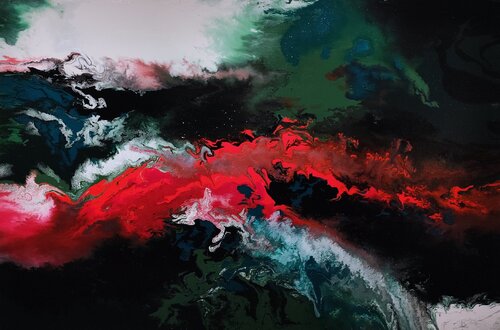 Life energy - inspiriert von Gerhard Richter by Felix Günther, Painting for Sale on Select
