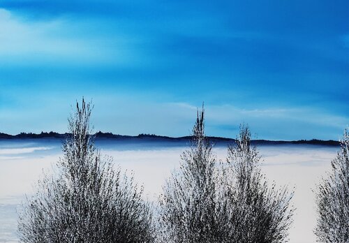 Quiet winter season by Felix Günther, Painting for Sale on Select