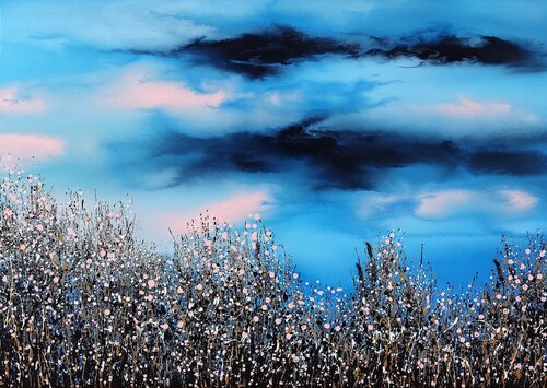 Silence beneath wandering clouds by Felix Günther, Painting for Sale on Select