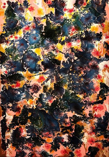 Vibrant colors by Felix Günther, Painting for Sale on Select