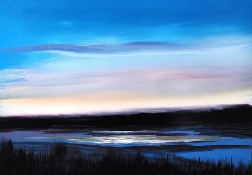 The Stillness of Twilight by Felix Günther, Painting for Sale on Select
