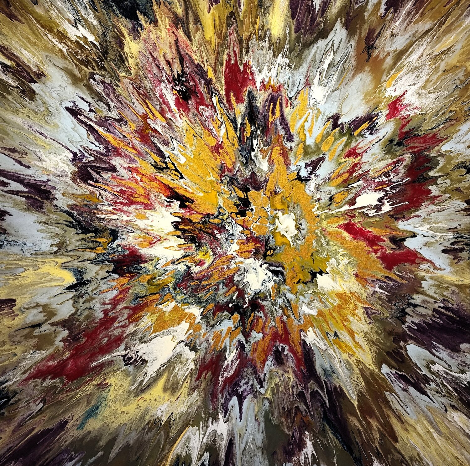 Golden Flow Felix Günther Original painting for sale