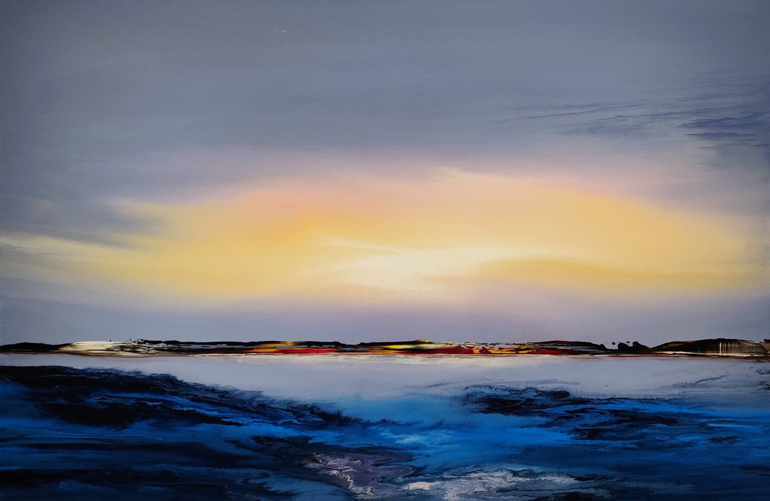 In the glow of the evening Felix Günther Original painting for sale
