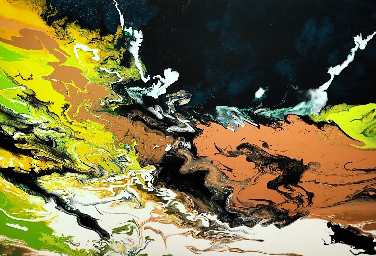 Nature in various forms Felix Günther Original painting for sale