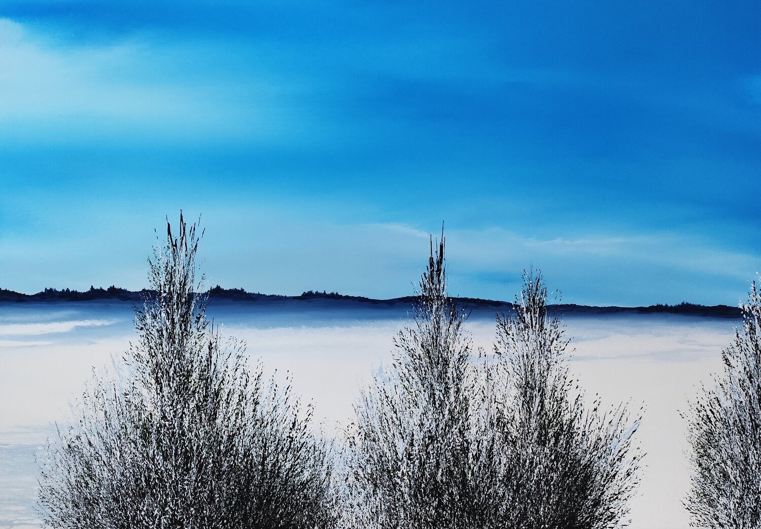 Quiet winter season Felix Günther Original painting for sale