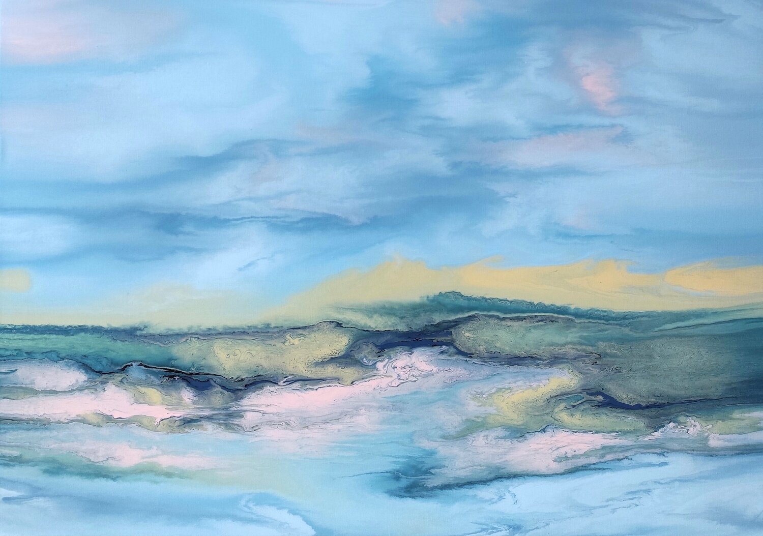 The gentle forms of nature Felix Günther Original painting for sale