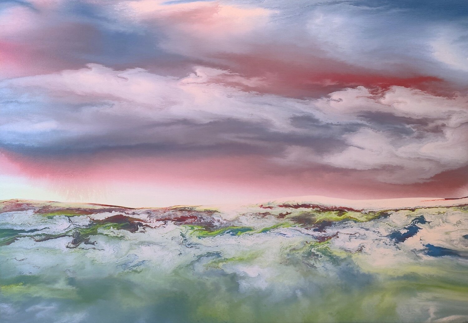 Colorful expanse Felix Günther Original painting for sale