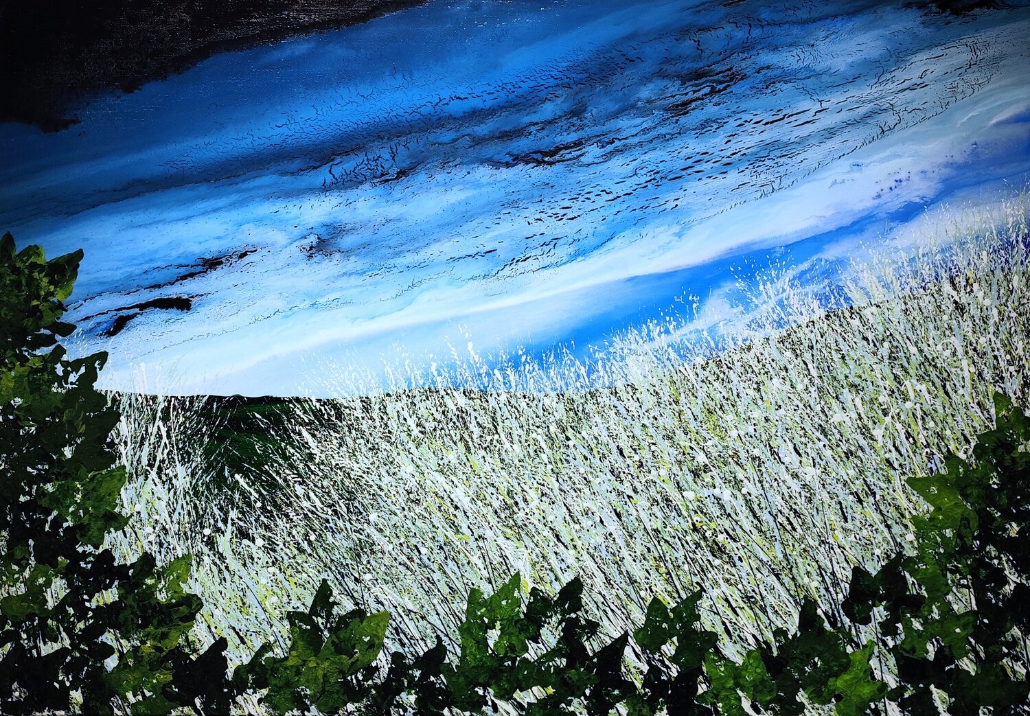 In the sky, wonders happen Felix Günther Original painting for sale