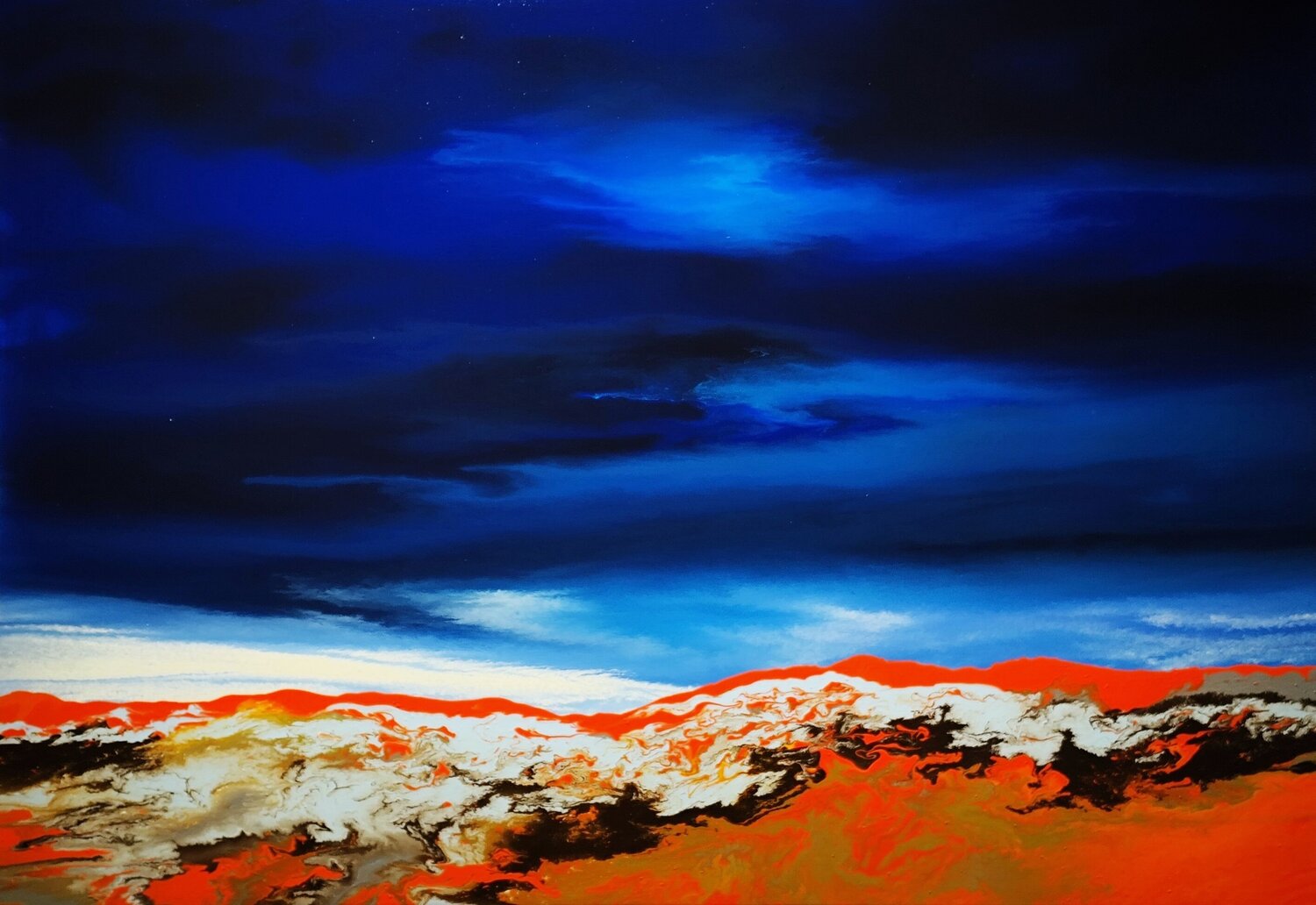 Silent Vastness Felix Günther Original painting for sale
