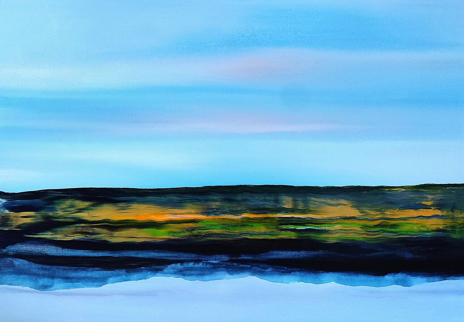 Fluid Landscape Felix Günther Original painting for sale
