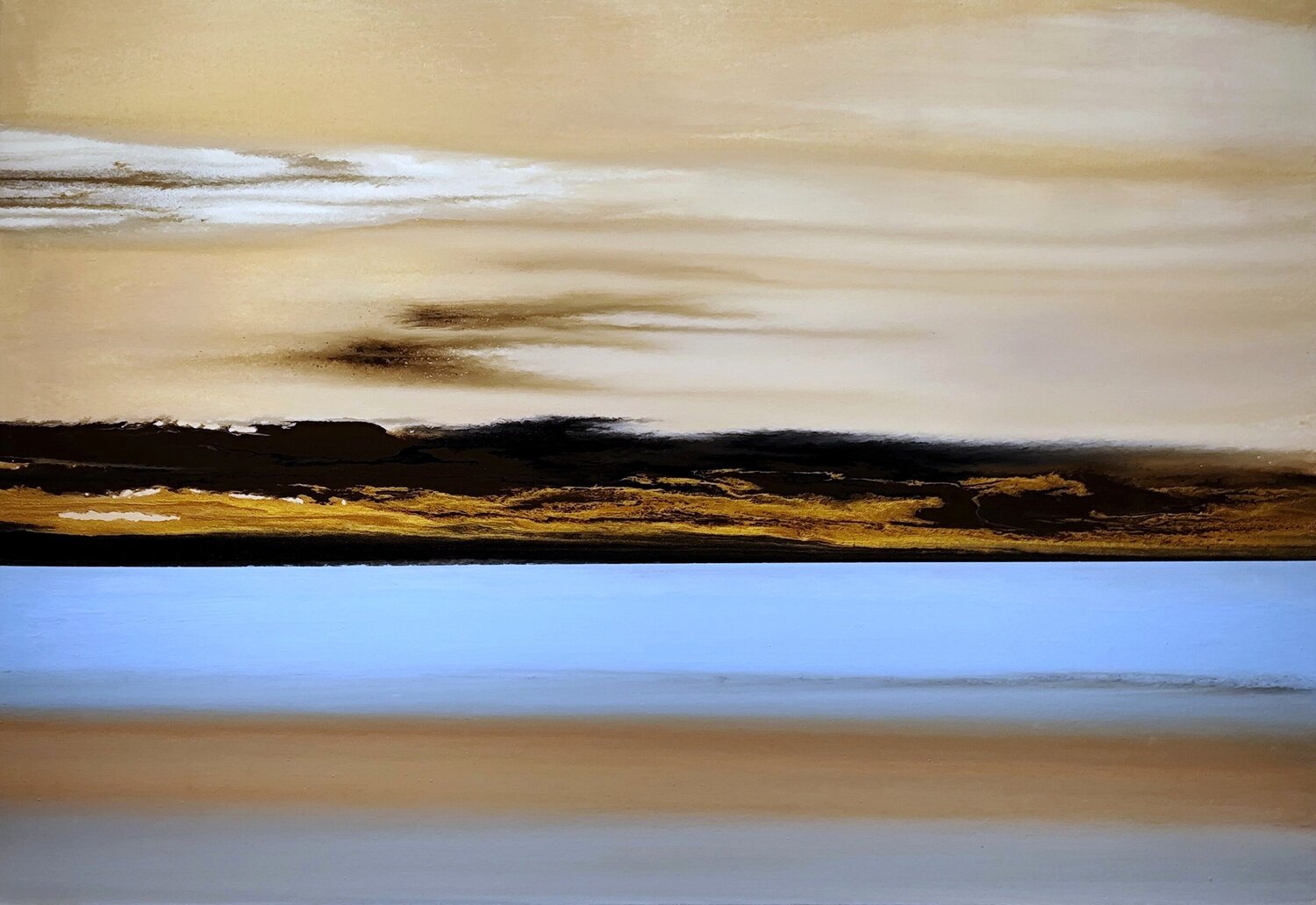 Golden expanse Felix Günther Original painting for sale