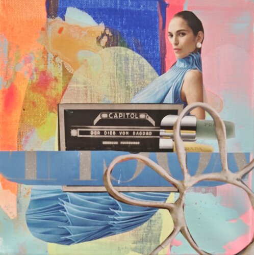 Mensch, Identität, Fragment Nr. 24 - Capitol by Tanja Hoffmann, Painting for Sale on Select