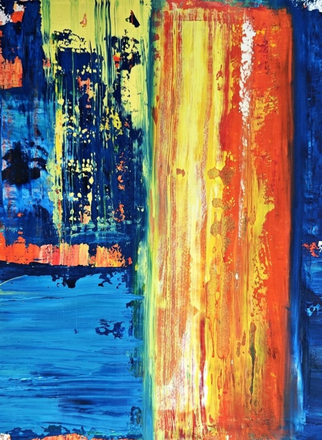 ZEN MEETS OIL – ÖL AUF PAPIER - Nr. 10 Tanja Hoffmann Original painting for sale