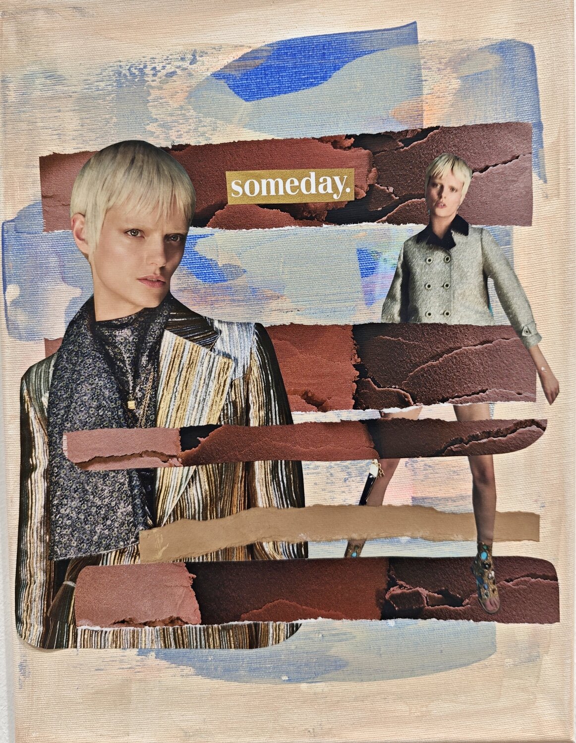 Mensch, Identität, Fragmente Nr. 21 - Someday Tanja Hoffmann Original painting for sale