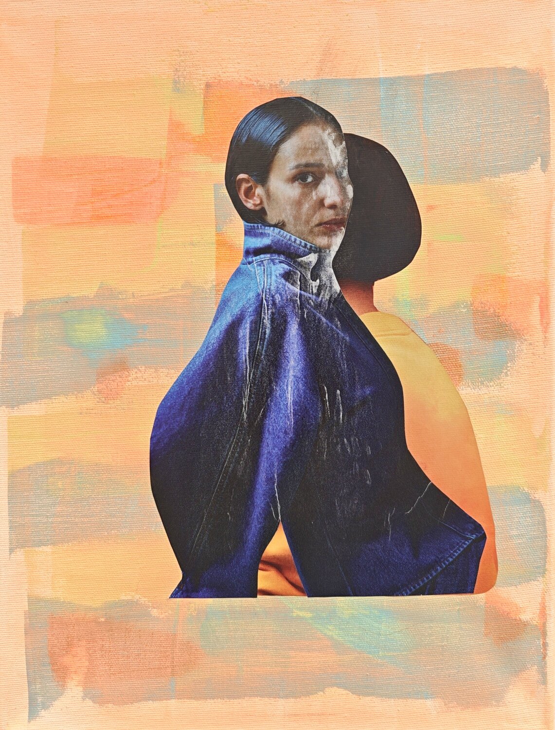 Mensch, Identität, Fragment Nr. 23 - In Transition Tanja Hoffmann Original painting for sale