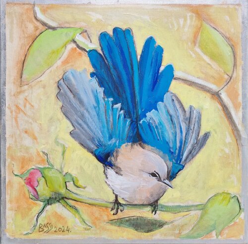 Spring in my garden by Andrea Bassi, Painting for Sale on Select