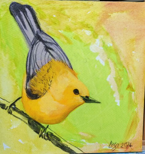 The Day in Yellow by Andrea Bassi, Painting for Sale on Select