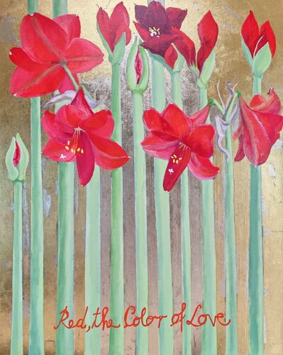 Red Color of Love 1 by Andrea Bassi, Painting for Sale on Select