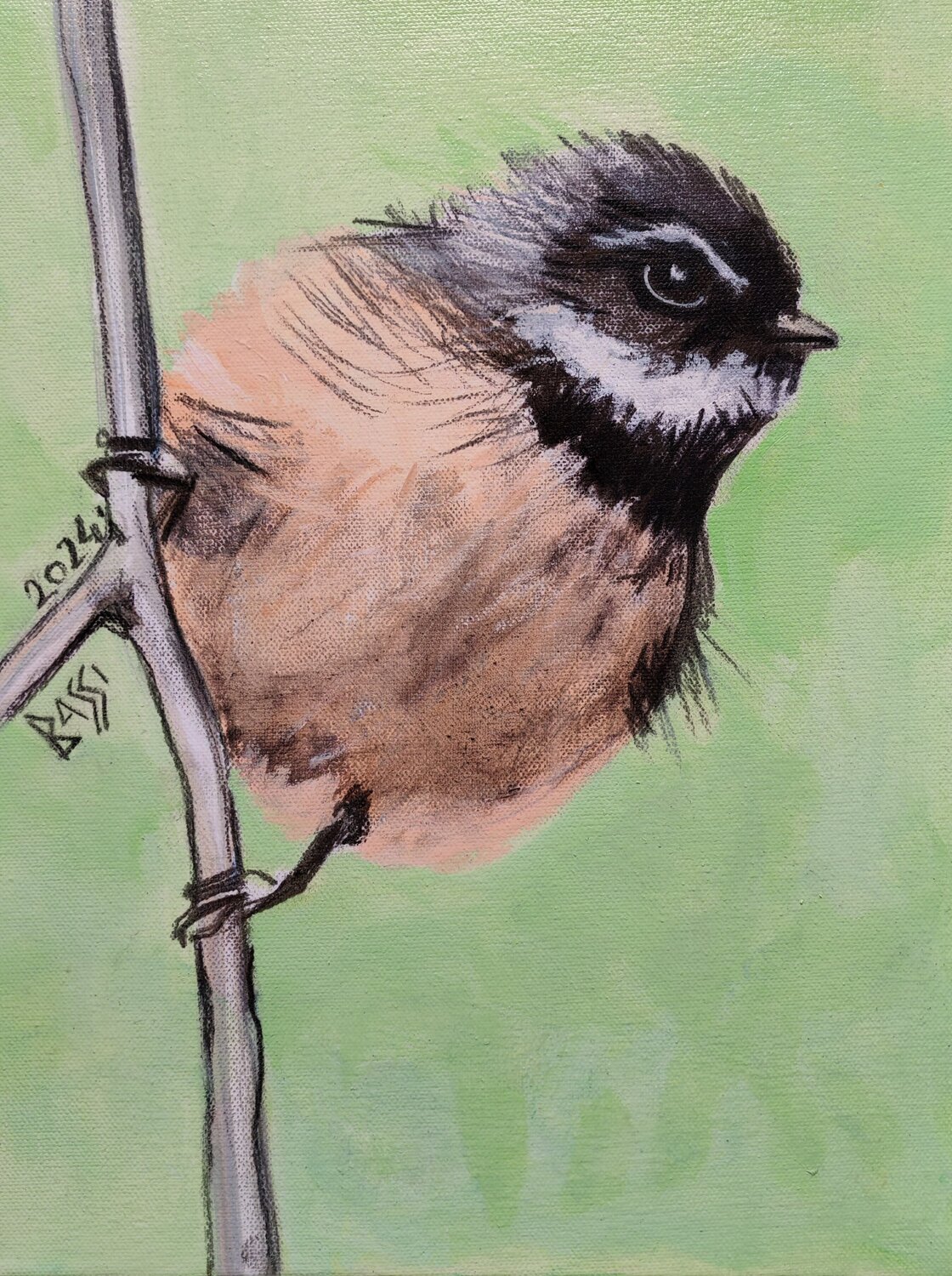 Jack the Messy Hair Andrea Bassi Original painting for sale