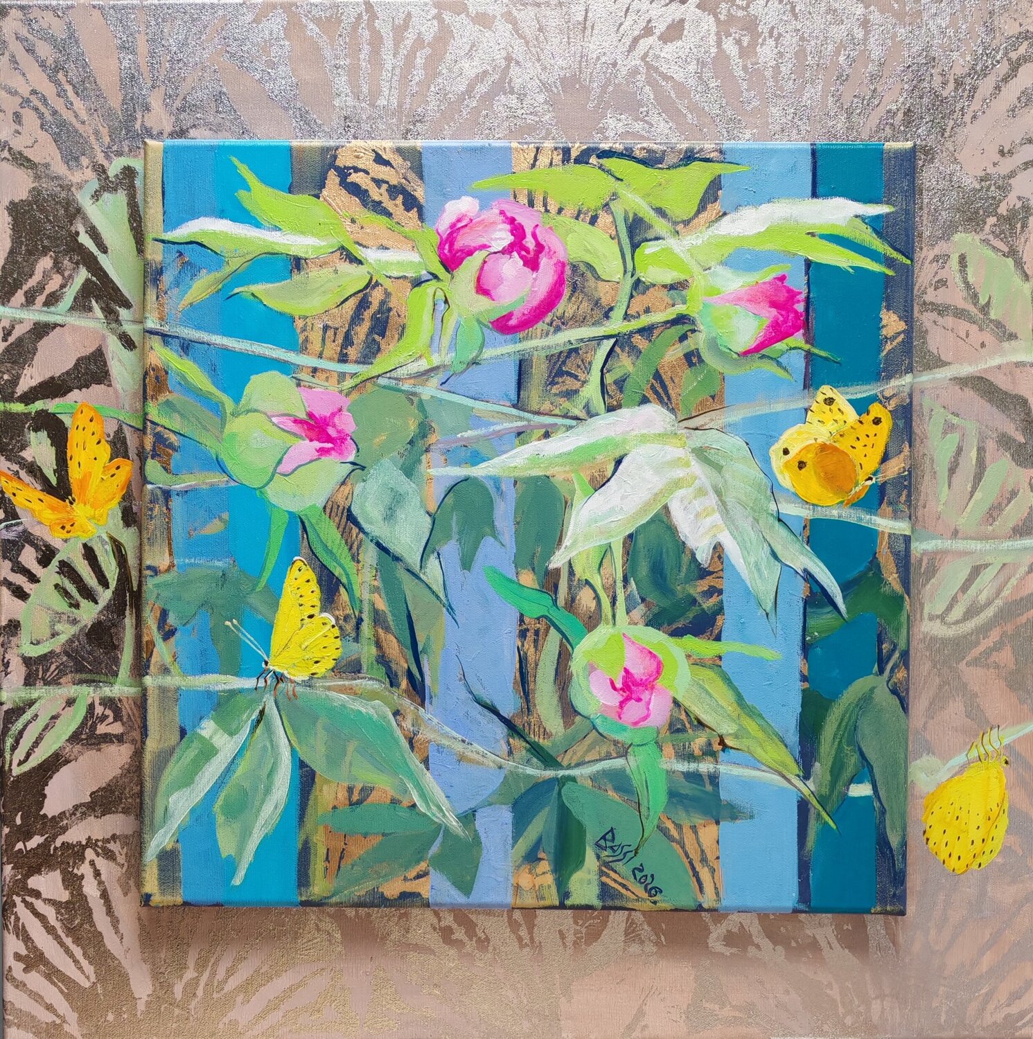 Spring Time Abundance (floral composition) Andrea Bassi Original painting for sale
