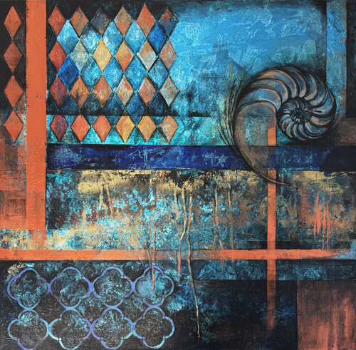 Nautilus Shell - III by Fanitsa Petrou, Painting for Sale on Select