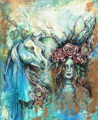 Spring Equinox by Fanitsa Petrou, Painting for Sale on Select