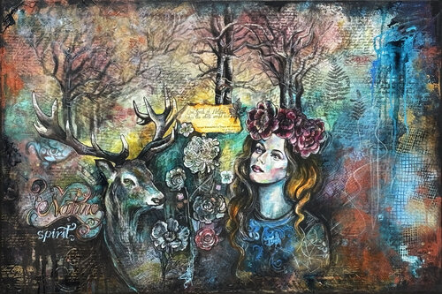 Whispers of the Forest by Fanitsa Petrou, Painting for Sale on Select