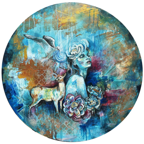 Where Dreams Take Root by Fanitsa Petrou, Painting for Sale on Select