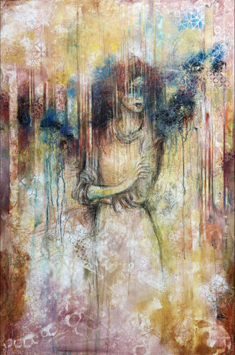 Her Hair of Fire by Fanitsa Petrou, Painting for Sale on Select