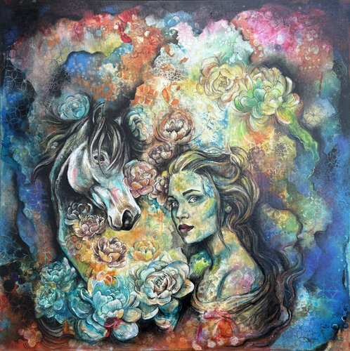 Meadow Muse by Fanitsa Petrou, Painting for Sale on Select
