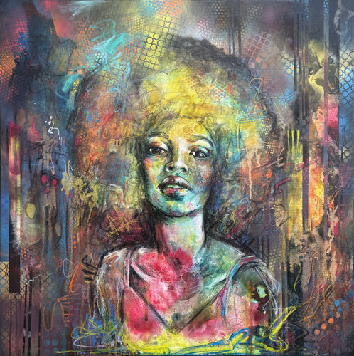 Electric Aura by Fanitsa Petrou, Painting for Sale on Select