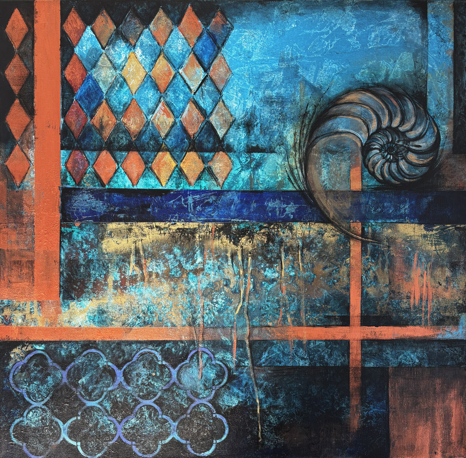 Nautilus Shell - III Fanitsa Petrou Original painting for sale
