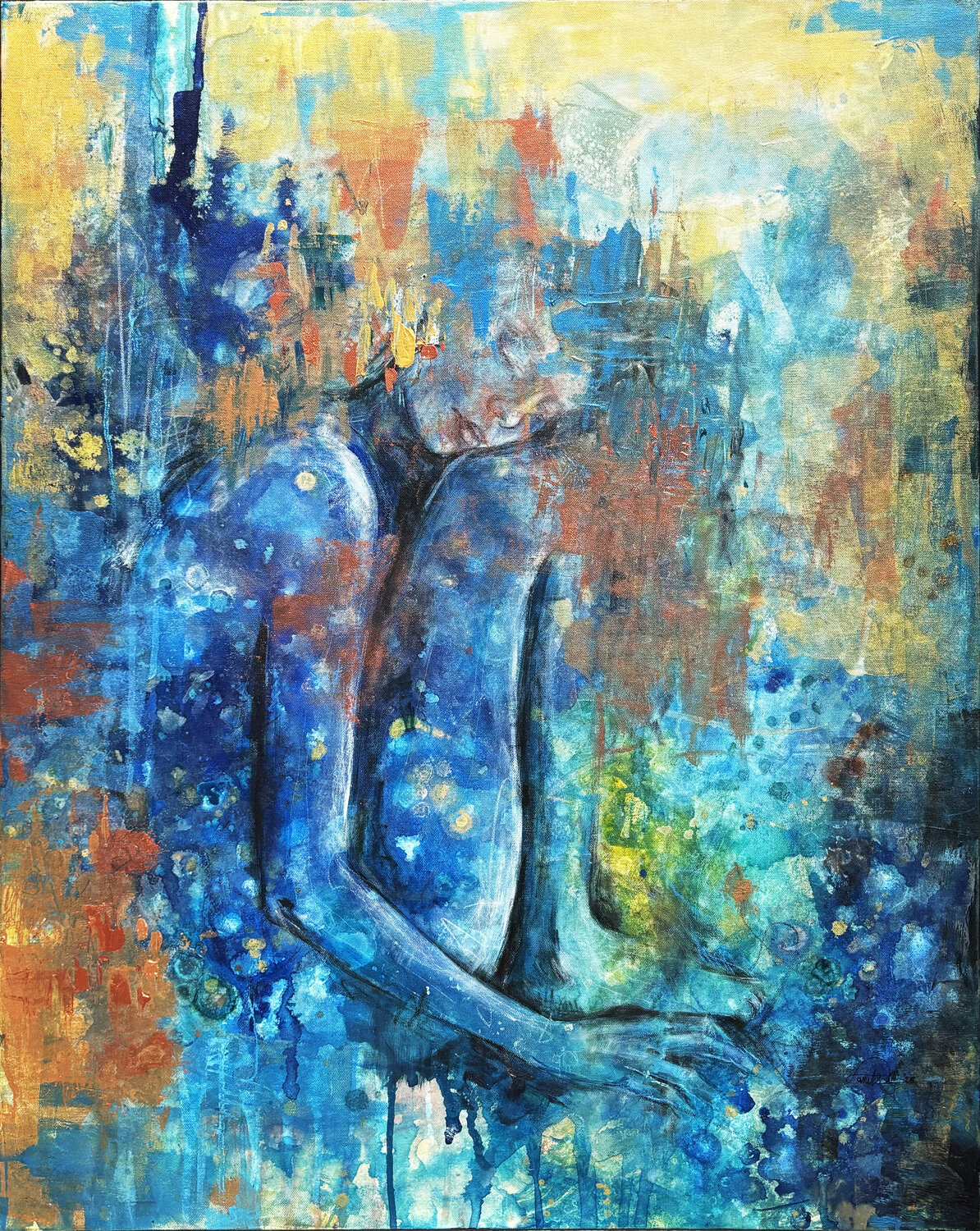 Between Two Worlds Fanitsa Petrou Original painting for sale