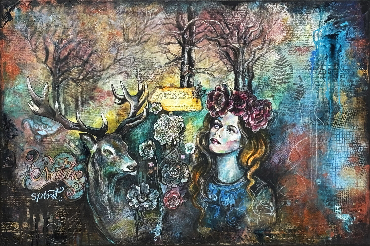 Whispers of the Forest Fanitsa Petrou Original painting for sale