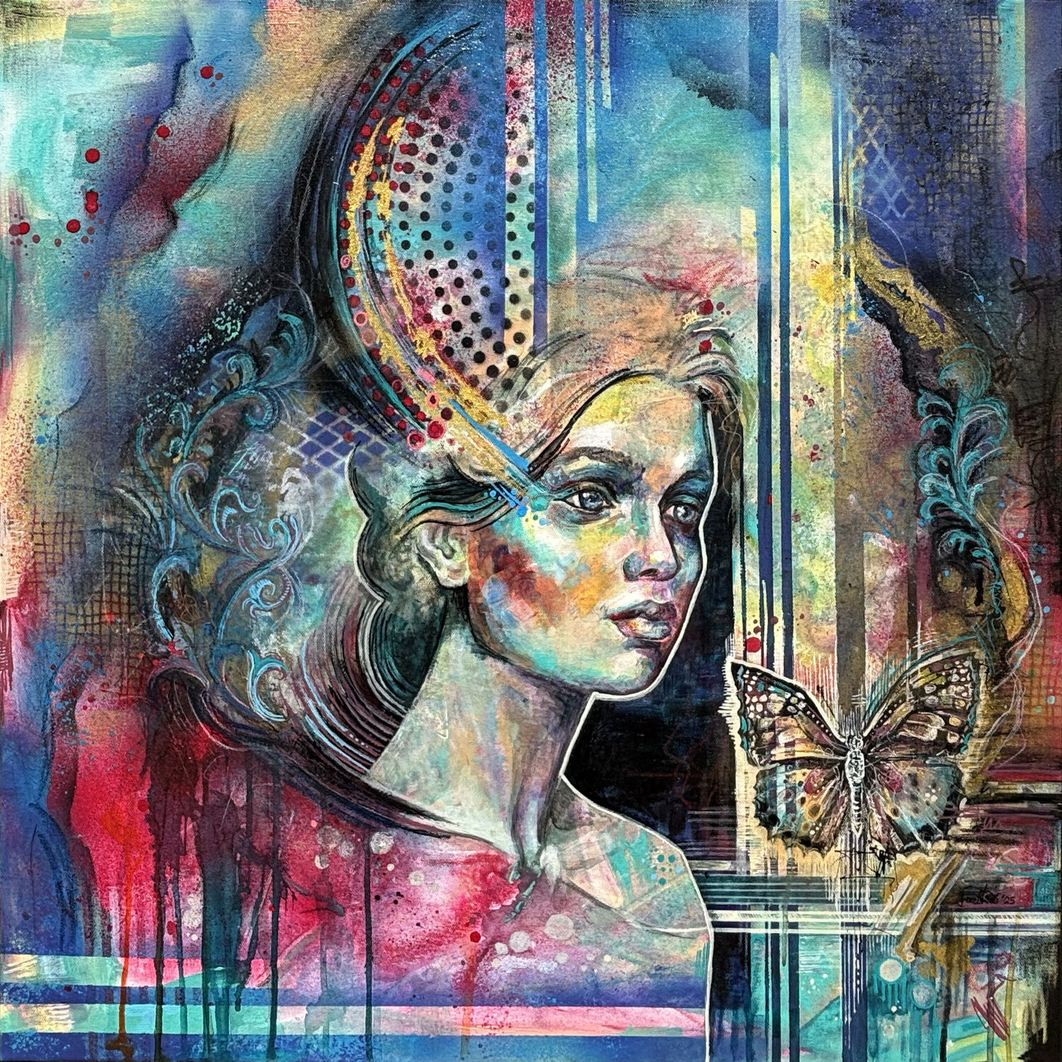 Chrysalis Fanitsa Petrou Original painting for sale
