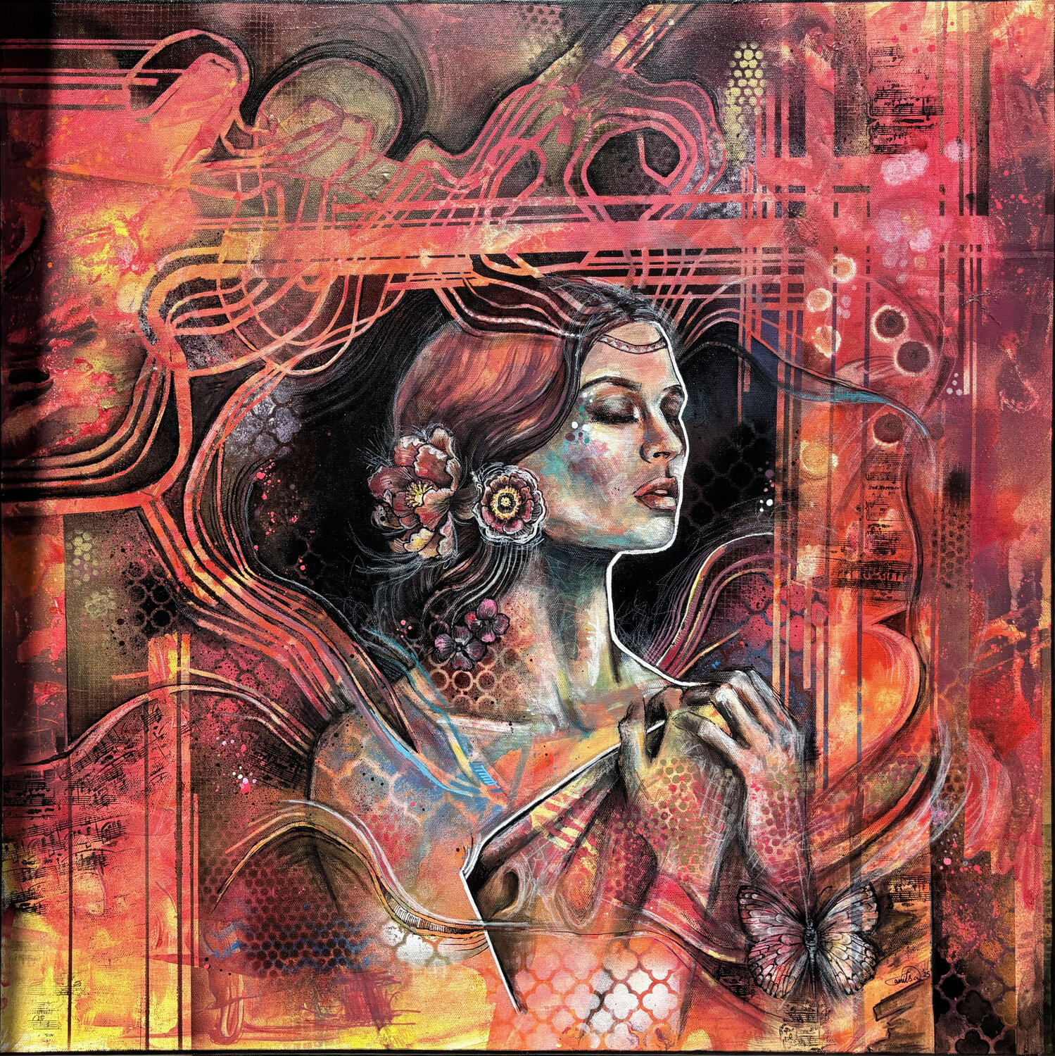 Taken by the Music Fanitsa Petrou Original painting for sale