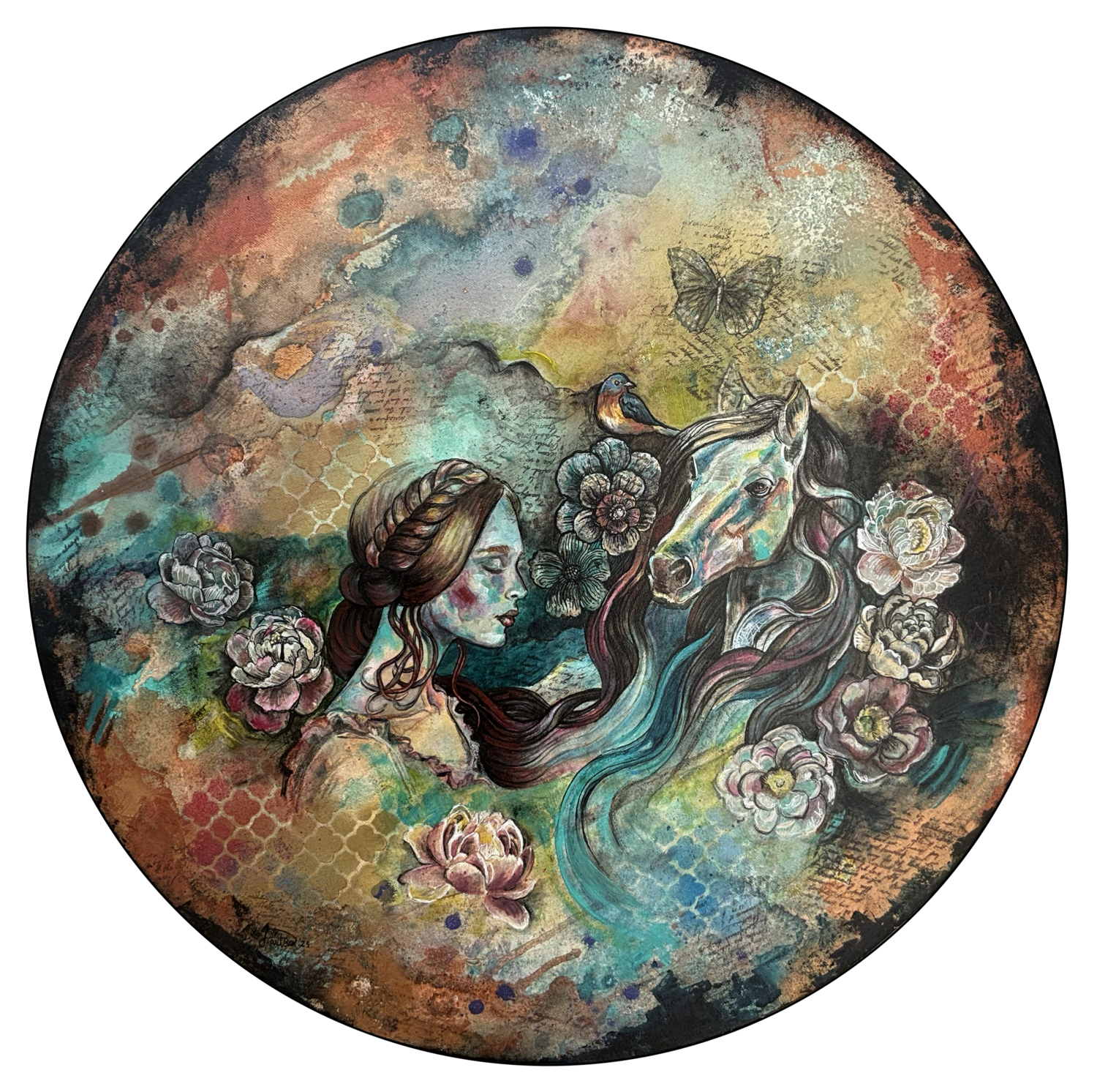 Stepping into a Dream Fanitsa Petrou Original painting for sale