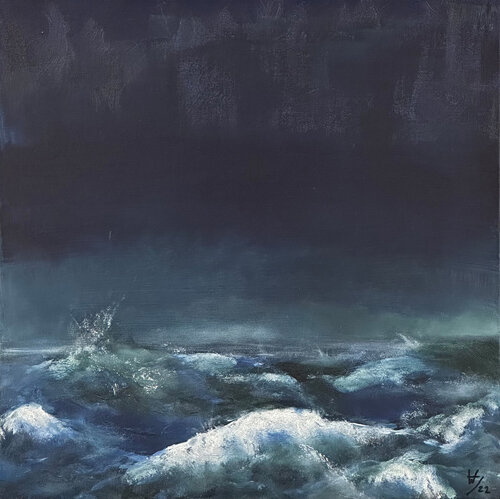 Stürmische See by Hagen Wieland, Painting for Sale on Select