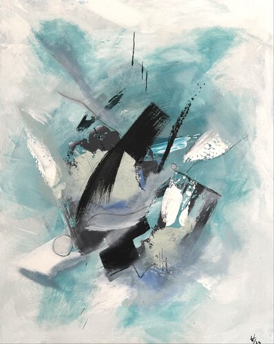 Green Silence by Hagen Wieland, Painting for Sale on Select