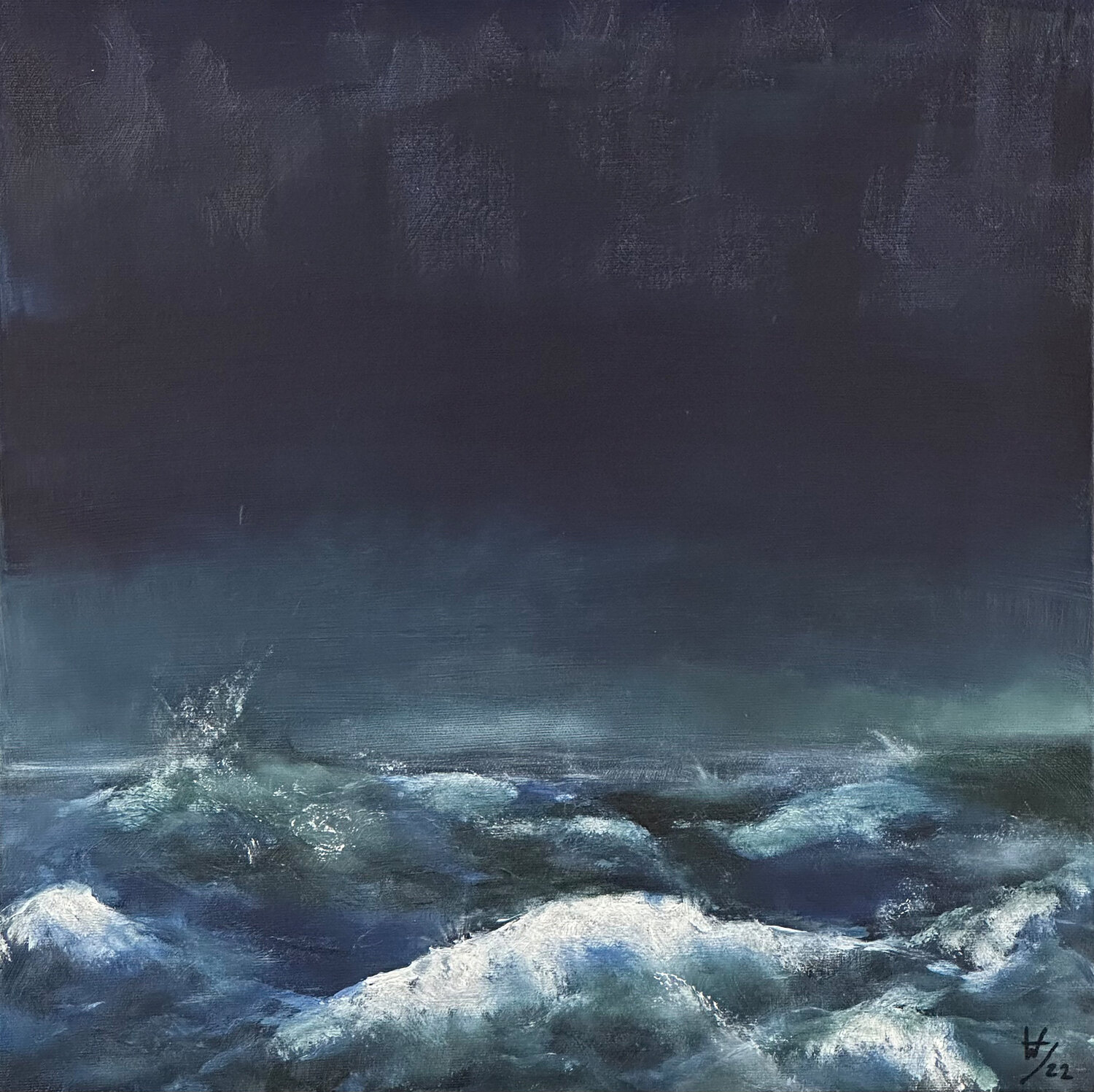 Stürmische See Hagen Wieland Original painting for sale