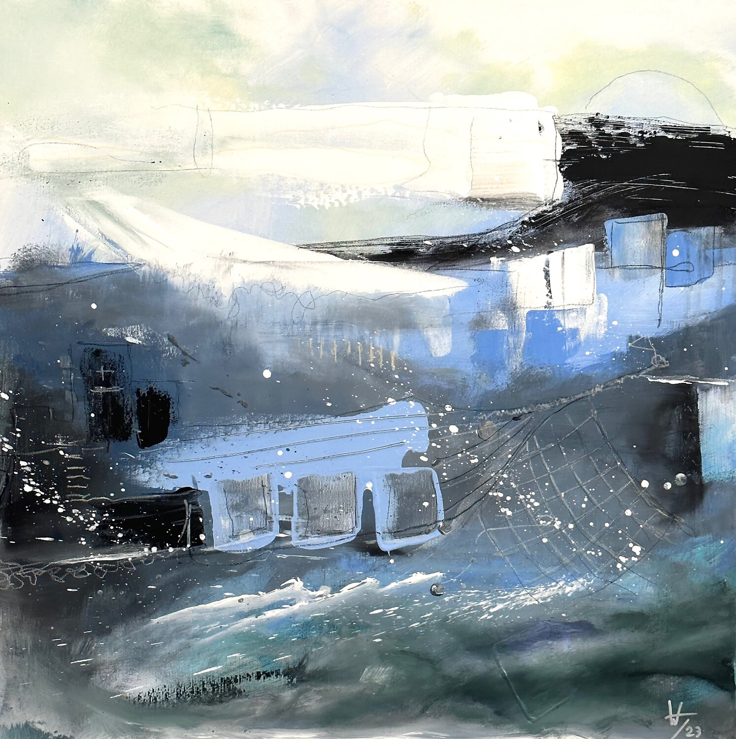 Krabbenfischer Hagen Wieland Original painting for sale