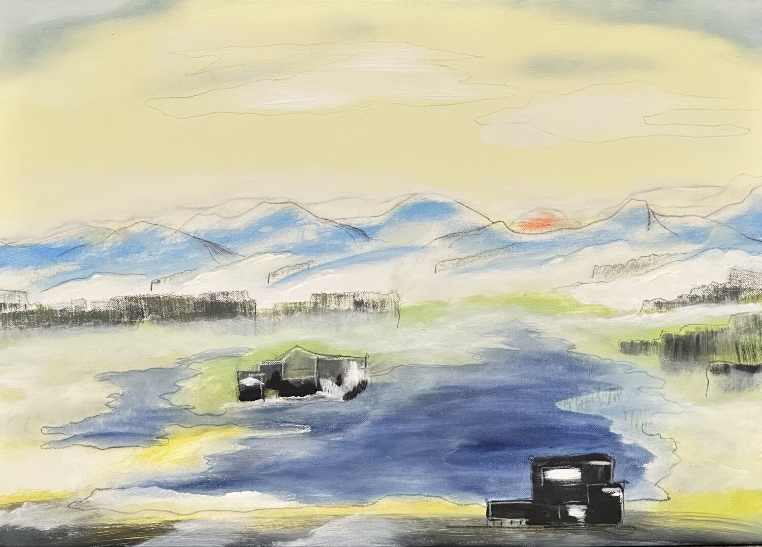 Riegsee Hagen Wieland Original painting for sale