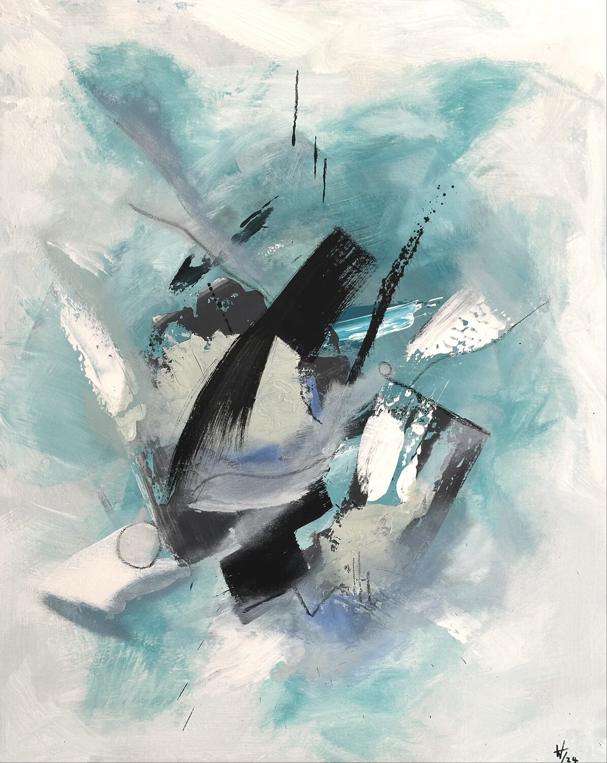 Green Silence Hagen Wieland Original painting for sale