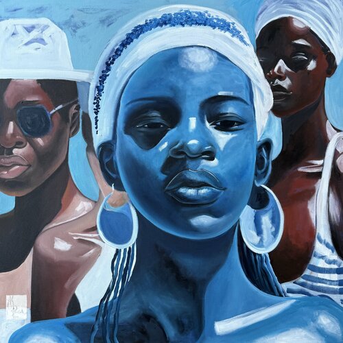 Blue VR775 by Oksana Huliaieva, Painting for Sale on Select